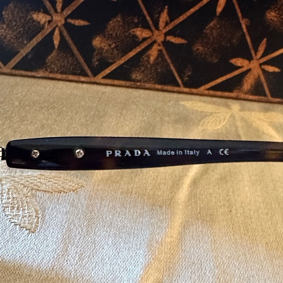 Authentic PRADA Sunglasses Dark Brown Gradient Lens SPR080 57017 2AU-6S1 130 3N. - Picture 10 of 11